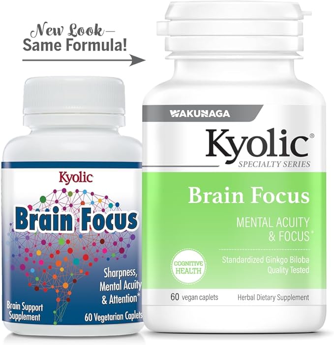 Kyolic Specialty Series, Brain Focus, Mental 60 Caplets