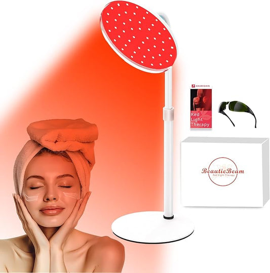 Red Light Therapy Lamp for Face- 120 LEDs, 590nm, 660nm, 660nm, 660nm+940nm 660nm+940nm -