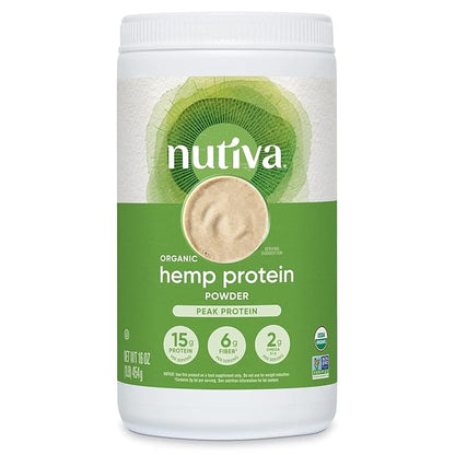 Nutiva Organic Cold-Pressed Raw Hemp Seed 16 Oz, 30 Approved,