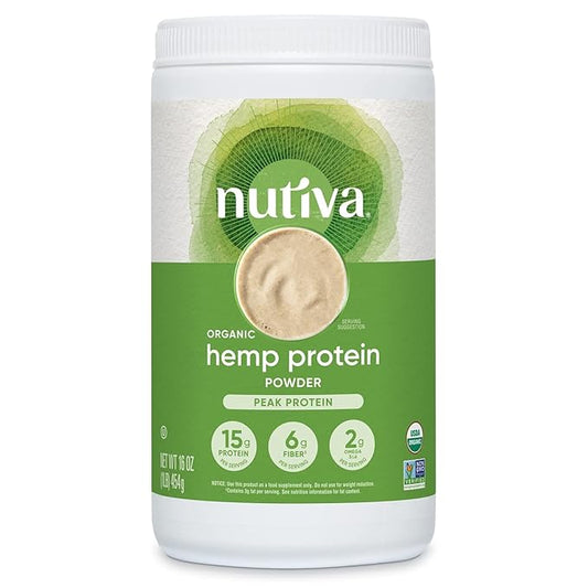 Nutiva Organic Cold-Pressed Raw Hemp Seed 16 Oz, 30 Approved,