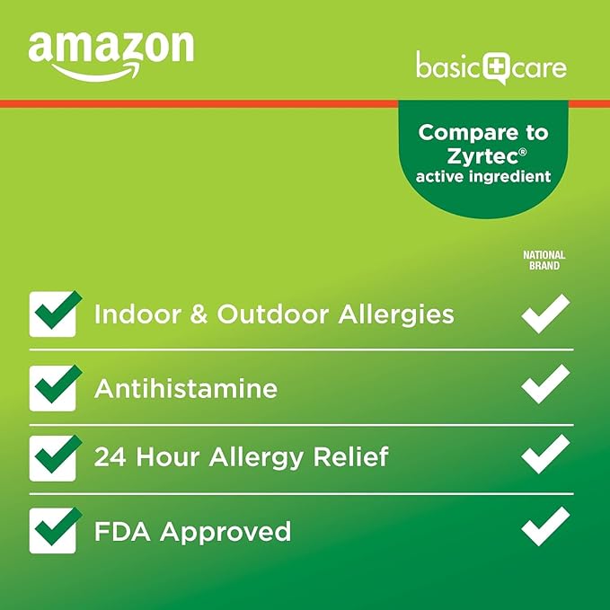 Amazon Basic Care All Day Allergy, 10 mg, 30 Count