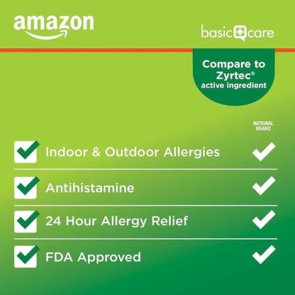 Amazon Basic Care All Day Allergy, 10 mg, 30 Count