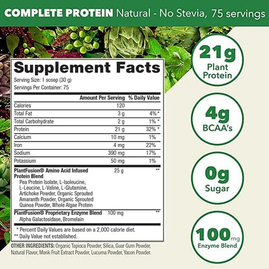 PlantFusion Complete Vegan Protein Powder 5 lb