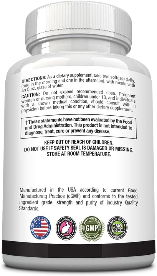 Approved Science Black Seed Oil 2% Thymoquinone 180 Softgels