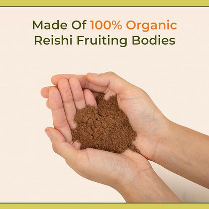 Naturealm - Reishi Powder - Natural 2.1 Ounce, 60-Day Supply