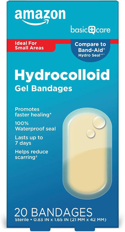 Amazon Basic Care Advanced Fast Healing 0.83 x 1.65 inches (20 Count)