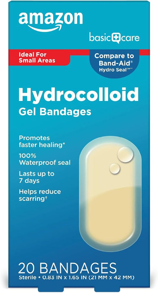 Amazon Basic Care Advanced Fast Healing 0.83 x 1.65 inches (20 Count)
