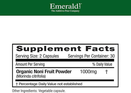EMERALD LABS Noni Fruit 60 Vegetable (30-Day Supply)