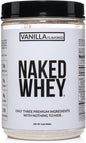 NAKED Vanilla Whey Protein 1Lb, Only 3 Ingredients, 12 Servings