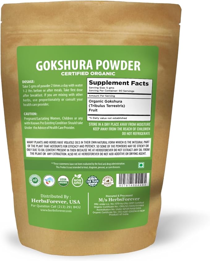 Gokshura Powder – Tribulus Terrestris – 454 GMS