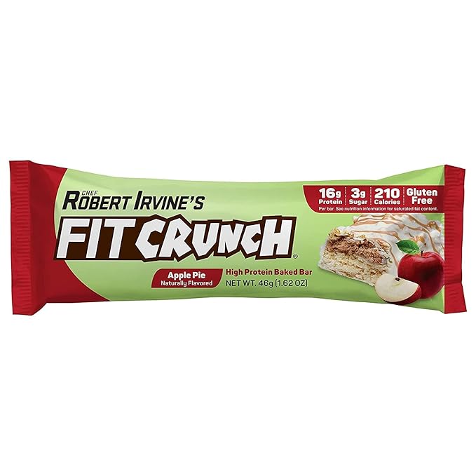FITCRUNCH Snack Size Protein Bars, 6-Layer Baked Bar, 3g of Sugar, Gluten Free & Soft Cake Core (18 Count, Flavor Lovers)
