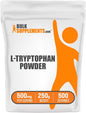 BulkSupplements.com L-Tryptophan Powder 500mg, Tryptophan 500mg per 250g (8.8 (8.8 oz) 1)
