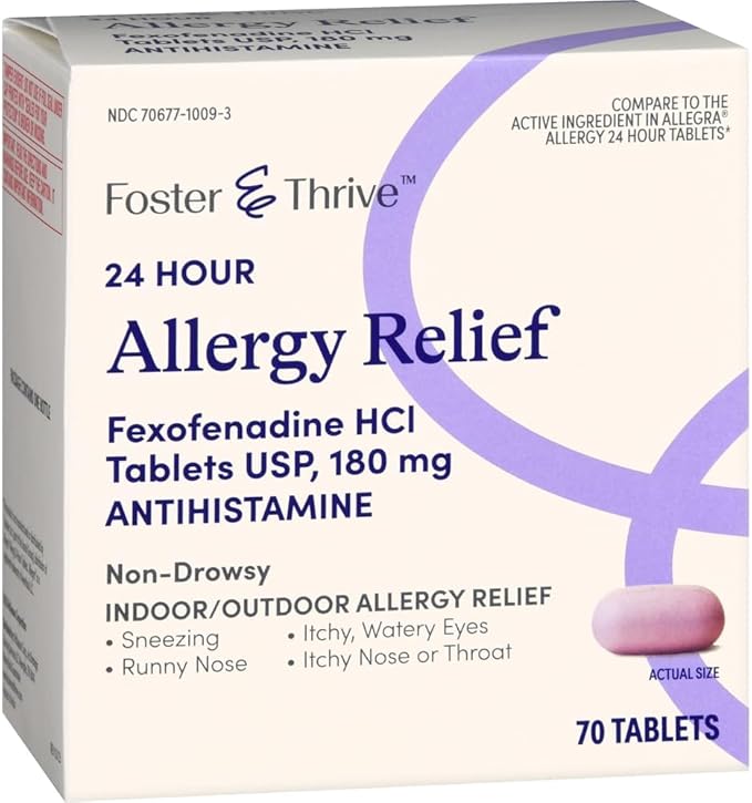 Foster & Thrive 24 Hour Allergy 140 Tablets 180 mg 2