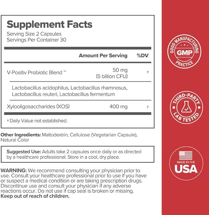 URO Vaginal Probiotics for Women pH Balance with Prebiotics & Lactobacillus Blend - Womens Health Supplement - Promote Healthy Vaginal Odor & Vaginal Flora, 60 Count (Pack of 2)