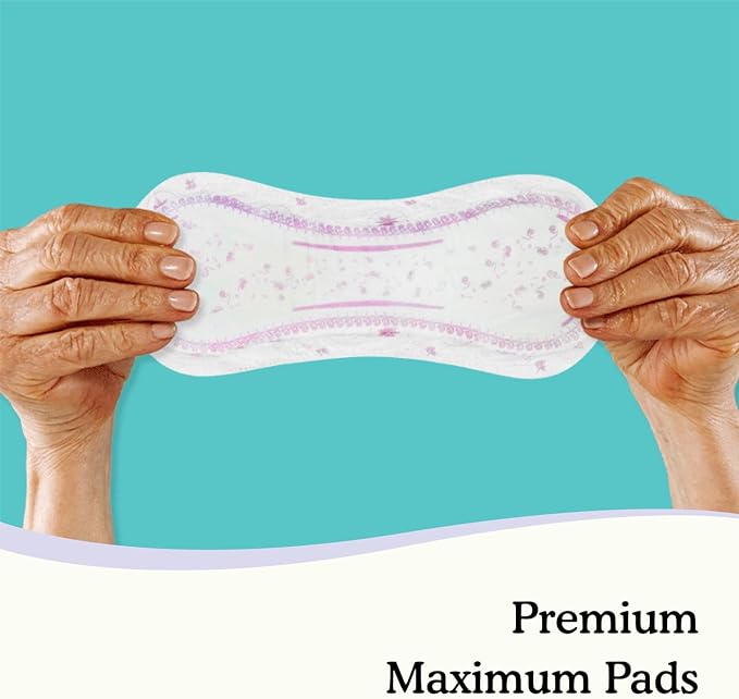 Because Incontinence Pads for Women 100% Leak-Free 20 Count