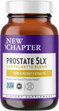 New Chapter Prostate Supplement - Prostate 5LX™ with Clinical Strength Saw Palmetto + Fermented Selenium for Men’s Wellness - 120 ct Vegetarian Capsule