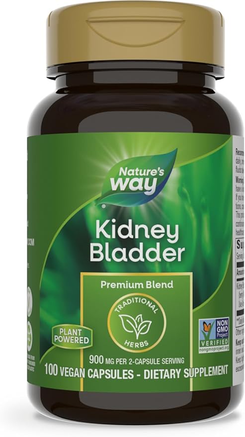 Nature's Way Kidney Bladder Premium Blend, 900 mg 2-Capsule Serving, 100 Capsules