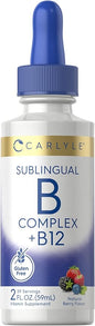 Carlyle Sublingual Vitamin B Complex B12 | 2 Fluid