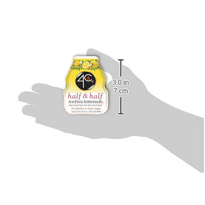 4C Sugar Free Liquid Water Enhancer, Premium Natural Flavors, 0 Calorie Drops (Half & Half, 12 Pack)