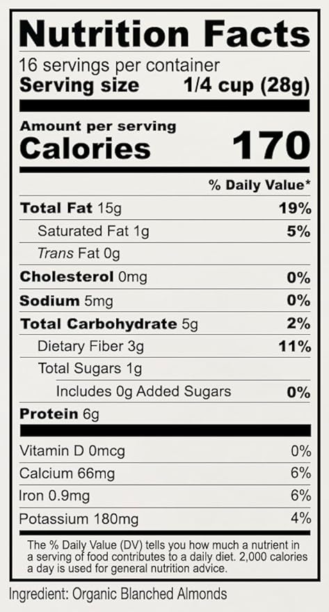 Anthony's Organic Almond Flour, 1 lb, Blanched, Gluten Free, Non GMO, Keto Friendly, Extra Fine, Low Carb