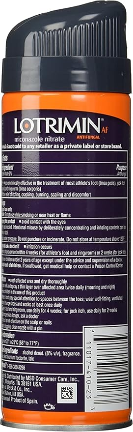 Lotrimin Af Miconazole Nitrate Deodorant Antifungal 4.6 Ounce 2