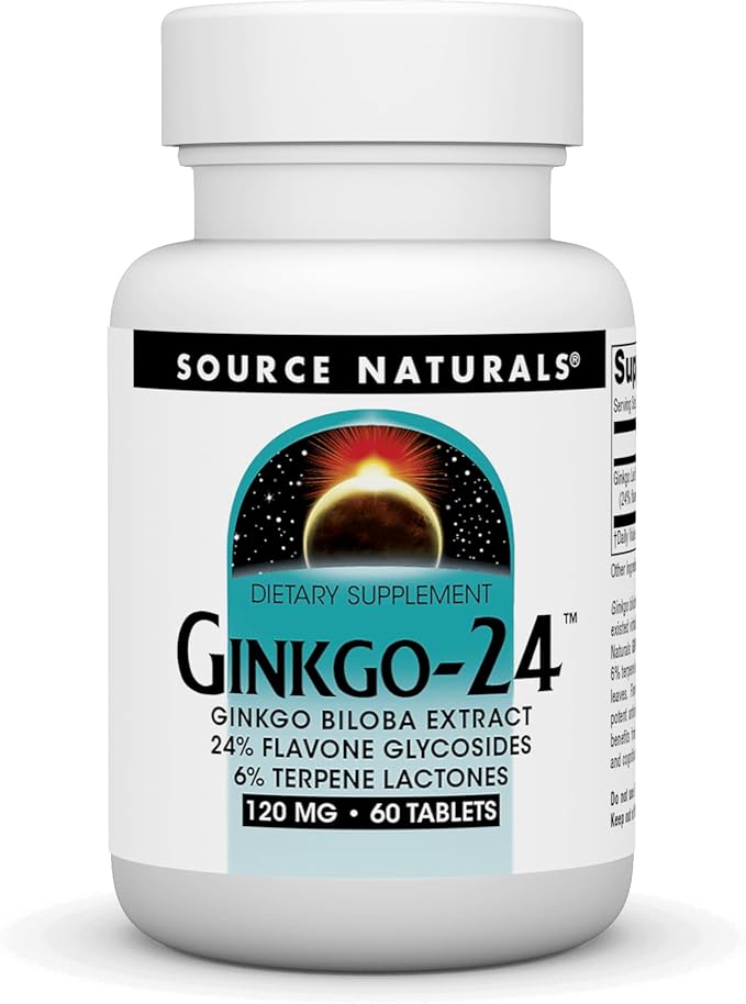 Source Naturals Ginkgo-24 120 mg 60 Tablets