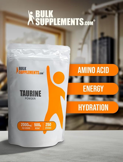 BulkSupplements.com Taurine Powder 2000mg - 2g per 500g (1.1 (1.1 lbs) 1)