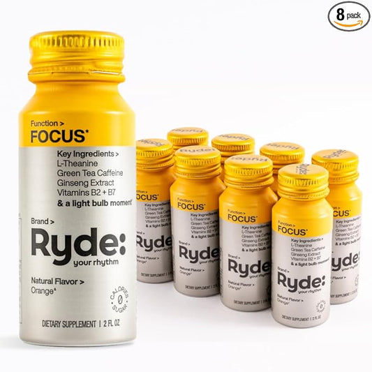 RYDE: Focus Shot 0 Calories, 0 Sugar 2 FL (8 Pack)