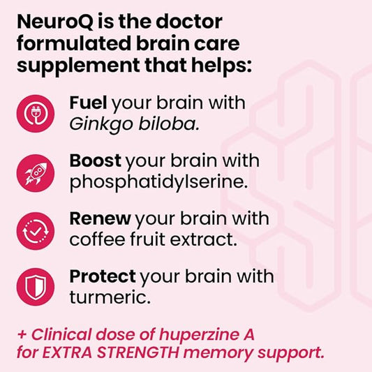 NeuroQ Memory & Focus Extra Strength 60 Capsules