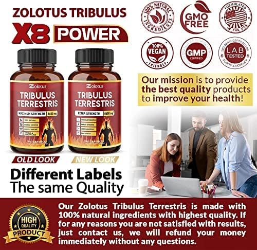 Zolotus Tribulus Terrestris, 8650mg Per Capsule, 3 Months