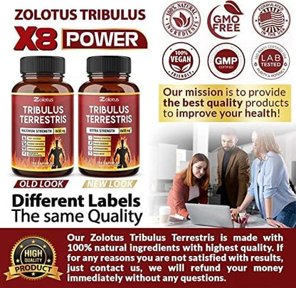 Zolotus Tribulus Terrestris, 8650mg Per Capsule, 3 Months
