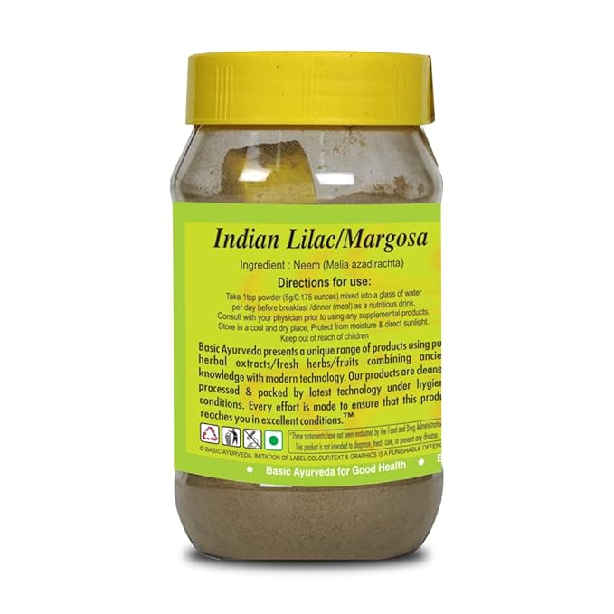 BASIC AYURVEDA Neem Leaf Powder 7.05 Oz (200g) |