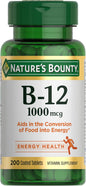 Nature's Bounty Vitamin B12, Supports Energy 1000mcg, 200 200 Ct