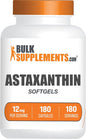 BulkSupplements.com Astaxanthin 12mg 180 Softgels 1 Astaxanthin (180 Softgels)