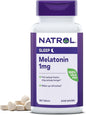 Natrol, Melatonin Tablets Helps You Fall 100 Vegetarian 1mg, 180 180 Count