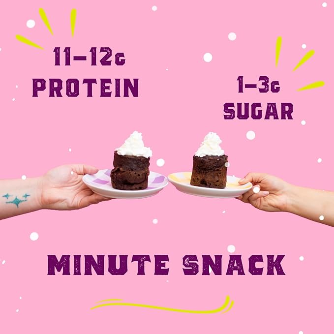 Sweet Logic Keto Dessert Mug Cake Mixes - Triple Chocolate Fudge - Low Sugar - Gluten-Free - Low Carb - Diabetic-Friendly Sweets - Natural Ingredients - High Protein - Delicious Keto Treats (4 Pack)