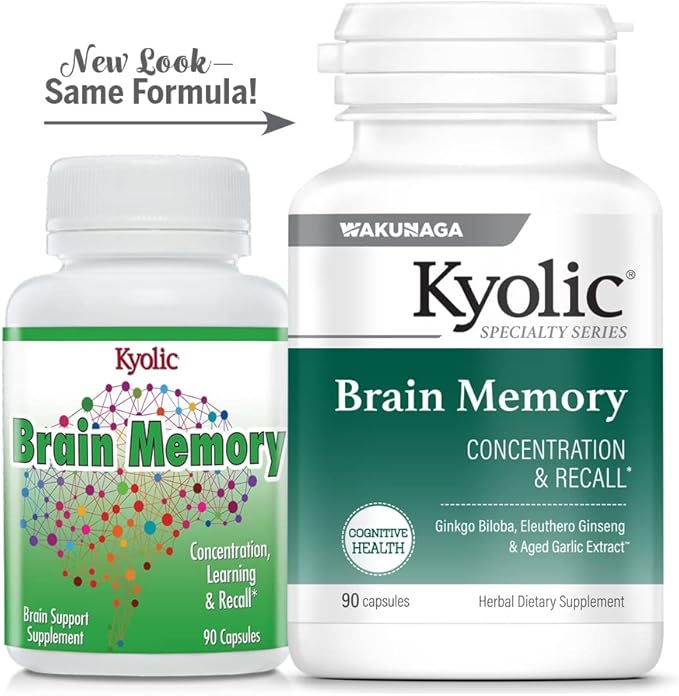Kyolic Specialty Series, Brain Memory, Concentration 90 Capsules