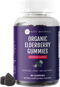 Kate Naturals Elderberry Gummies with Vitamin C and Zinc for Adults & Kids. Tasty Sambucus Elderberry Gummies for Immune Support (90 Gummies, 45 Day Supply, Organic)