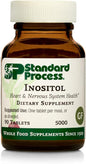 Standard Process Inositol - Whole Food Nervous System Supplements, Heart Health and Liver Support with Inositol Powder - Vegetarian, Gluten Free - 90 Tablets