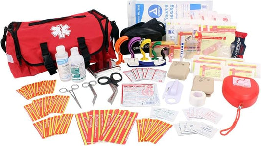 EverOne Fully Stocked Trauma Kit-Red