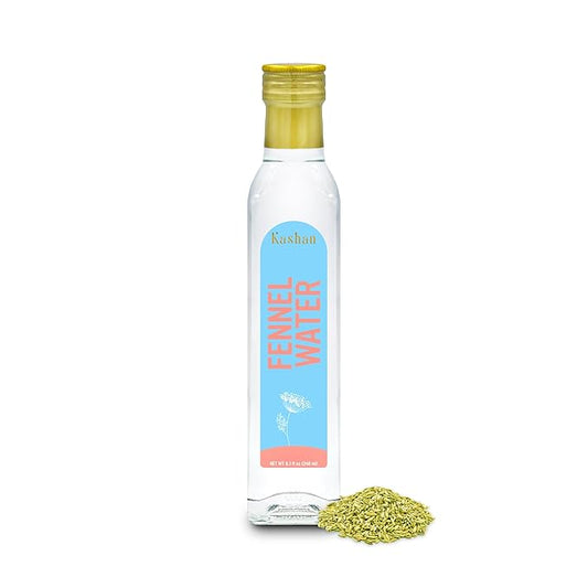 Kashan Natural Fennel Water, Flavour Frappes, Add to Cocktails, Smoothies, Milkshakes and Coffee -Food Grade Baking, Food Flavoring, Beneficial For Health 8.1 Fl Oz (240ml)