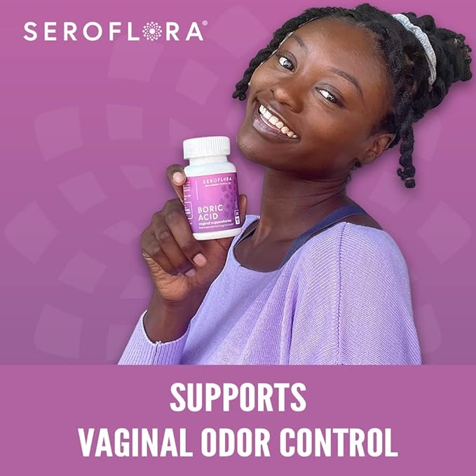 Seroflora Boric Acid Vaginal Suppositories 28 Suppositories 7 Applicators