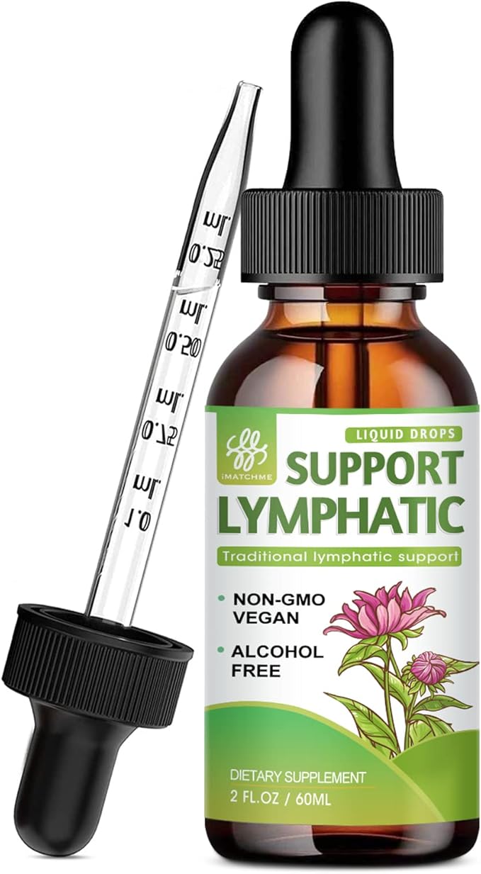 Lymphatic Drainage Drops, Lymphatic Cleanse Supplement 2 Fl.Oz