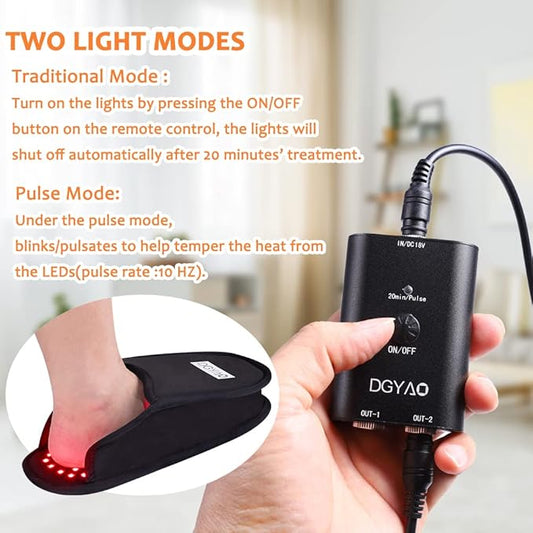 Red Light Therapy for Foot Infrared (2 Pads）