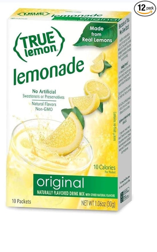 True Lemon lemonade, 1.06 Oz, 10 Count (Pack of 12)