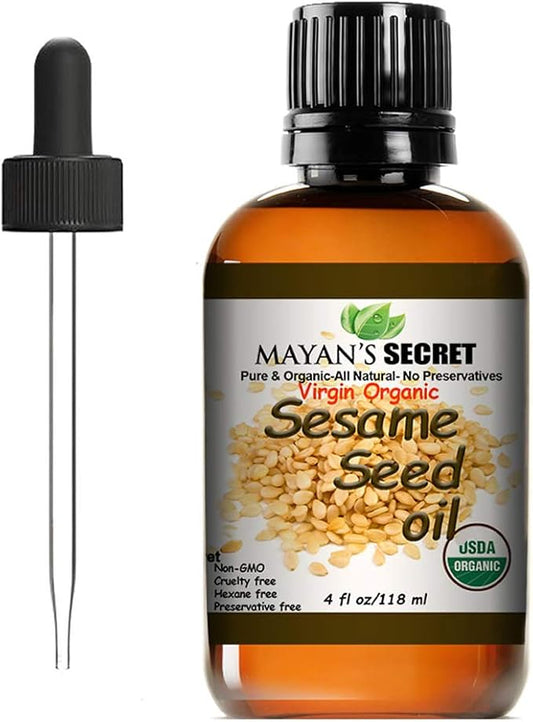 Mayan's Secret USDA Certified Virgin Organic 100% Pure 4oz Glass