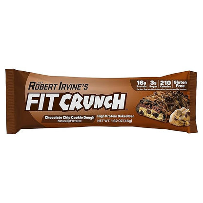 FITCRUNCH Snack Size Protein Bars, 6-Layer Baked Bar, 3g of Sugar, Gluten Free & Soft Cake Core (18 Count, Flavor Lovers)