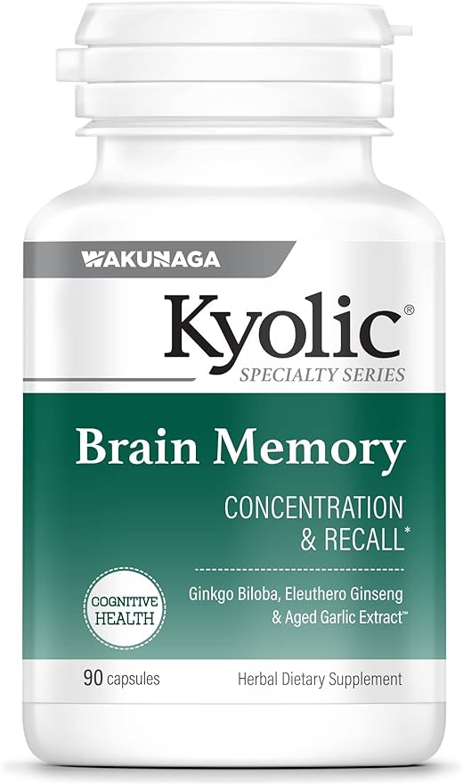 Kyolic Specialty Series, Brain Memory, Concentration 90 Capsules