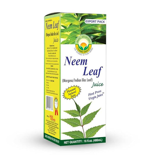 Basic Ayurveda Neem Leaf Juice 16.23 Fl (480ml) |