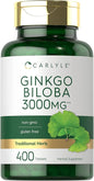 Carlyle Ginkgo Biloba 3000mg 400 Tablets